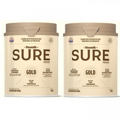 Combo 2 lon 900g sữa Vinamilk Sure Prevent Gold
