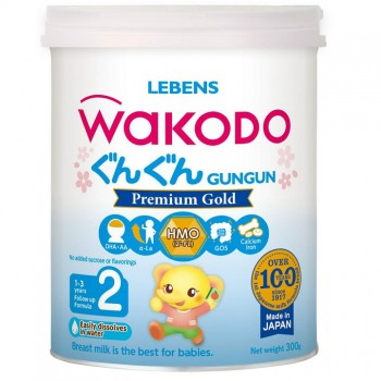 Sữa Wakodo số 2 lon 300g cho trẻ 1- 3 tuổi