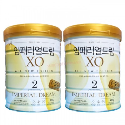 Combo 2 lon Sữa XO số 2 nội địa Hàn Quốc lon 800g cho trẻ 6-12 tháng tuổi