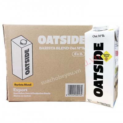 Sữa yến mạch Oatside Barista Blend hộp 1 Lít Sữa yến mạch Oatside Barista Blend hộp 1 Lít