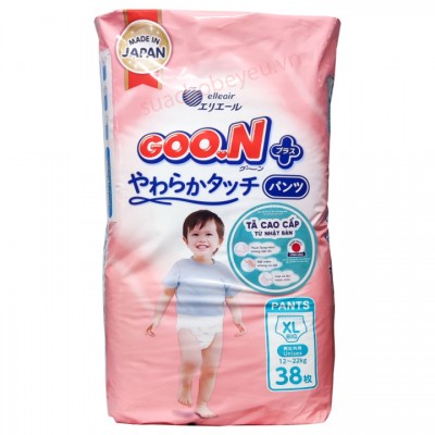 Tã Quần Goon Plus XL 38 miếng cho trẻ 12-22kg
