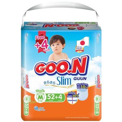 Tã quần Goon Slim Size M 52 miếng cho trẻ 7-12kg