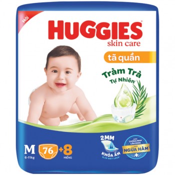Tã quần Huggies size M 76 miếng cho trẻ 6-11kg