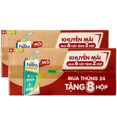Combo 2 thùng Sữa Nan Grow hộp 180ml