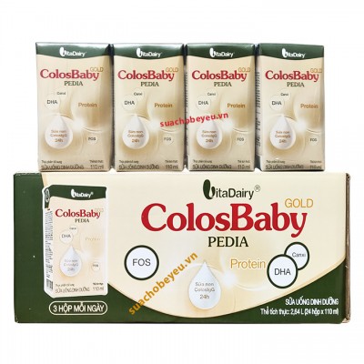 Thùng Sữa Colosbaby Gold Pedia 24 hộp 110ml cho trẻ từ 1-10 tuổi Thùng Sữa Colosbaby Gold Pedia 24 hộp 110ml cho trẻ từ 1-10 tuổi