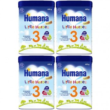 Thùng sữa Humana Gold Plus 3 650g cho trẻ từ 2 tuổi