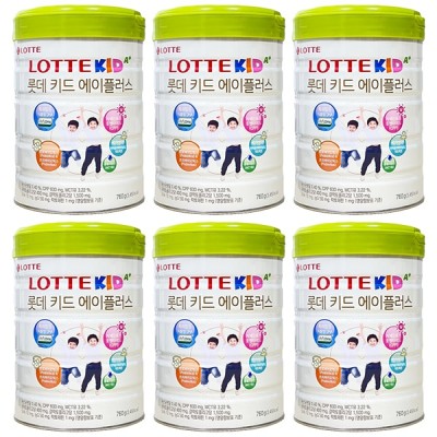 Thùng Sữa tăng chiều cao Lotte Kid A+ Hàn Quốc lon 760g cho trẻ 1-10 tuổi