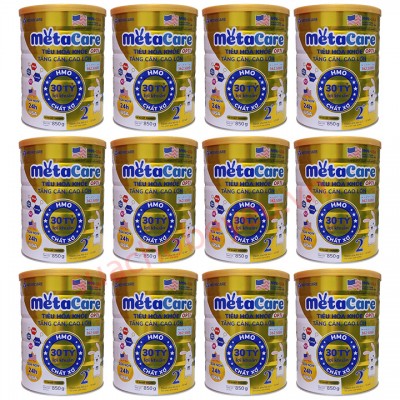Thùng sữa MetaCare Opti 2+ lon 850g cho trẻ 2-10 tuổi Thùng sữa MetaCare Opti 2+ lon 850g cho trẻ 2-10 tuổi