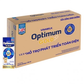 Sữa bột pha sẵn Optimum Gold hộp 180ml cho trẻ từ 1 tuổi