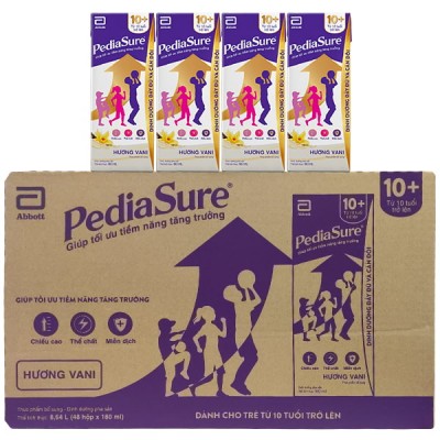 Thùng sữa Pediasure 10+ hộp pha sẵn 180ml cho trẻ từ 10 tuổi