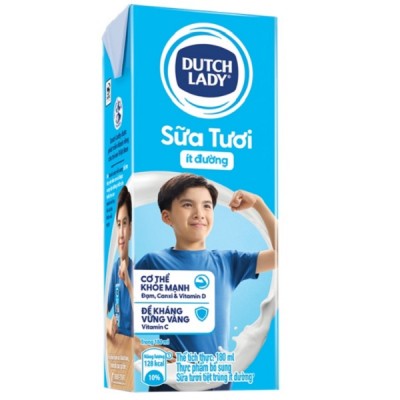 Combo 2 thùng Sữa tươi Cô Gái Hà Lan ít đường hộp 180ml