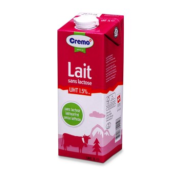 Thùng sữa tươi Cremo ít béo không đường Lactose 6 hộp 1 lít