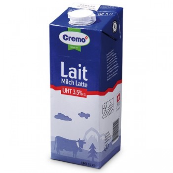 Thùng sữa tươi Organic nguyên kem Cremo Thụy Sỹ 12 hộp 1 lít