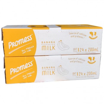 Combo 2 thùng sữa tươi Promess hương chuối hộp 200ml