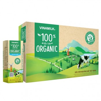 Thùng Sữa Tươi Hữu Cơ Organic Vinamilk  hộp 180ml