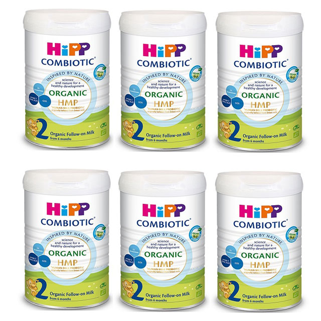 Thùng sữa Hipp Combiotic số 2 800g cho trẻ 6-12 tháng tuổi