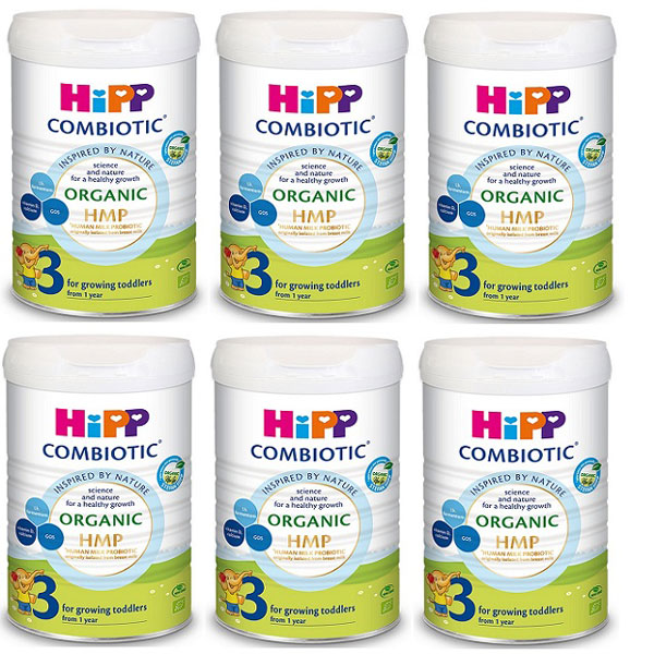 Thùng sữa HiPP Combiotic số 3 lon 800g cho trẻ từ 1 - 3 tuổi