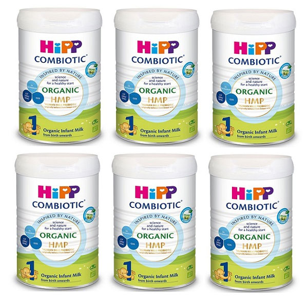 Thùng sữa Hipp Combiotic số 1 lon 800g cho trẻ  0-6 tháng tuổi