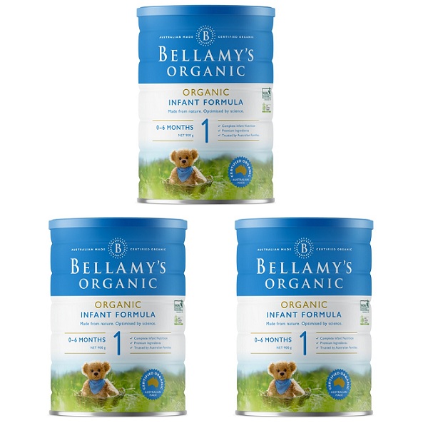 Thùng sữa Bellamy's Organic Úc số 1 900g cho trẻ 0-6 tháng tuổi