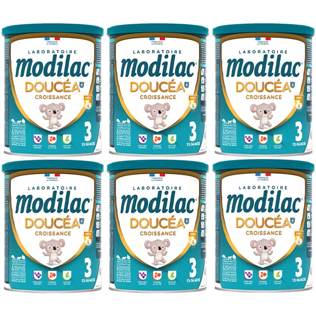 Thùng Sữa Modilac Doucéa Croissance số 3 lon 800g, cho trẻ 1-3 tuổi