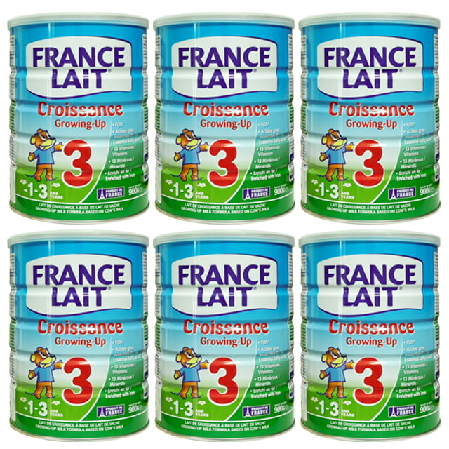 Thùng sữa France lait số 3 lon 900g cho trẻ 1-3 tuổi