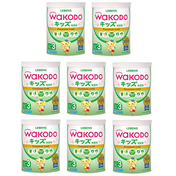 Thùng Sữa Nhật Bản Wakodo Gungun số 3 830g cho trẻ trên 3 tuổi