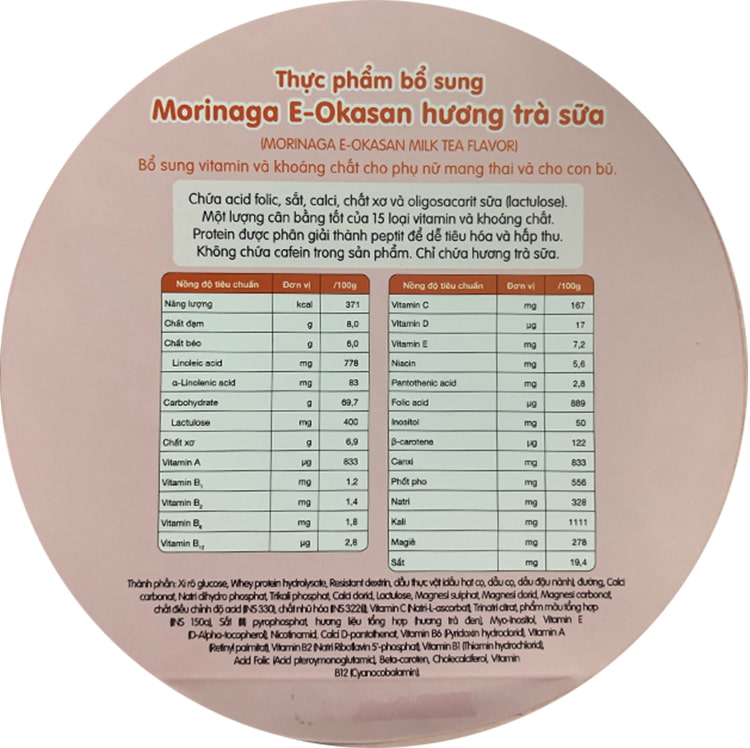 Sữa Morinaga Milk Tea lon 800g cho mẹ bầu