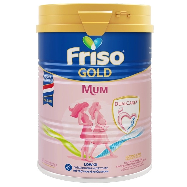 sữa cho mẹ mang thai friso mum gold hương cam lon 400g