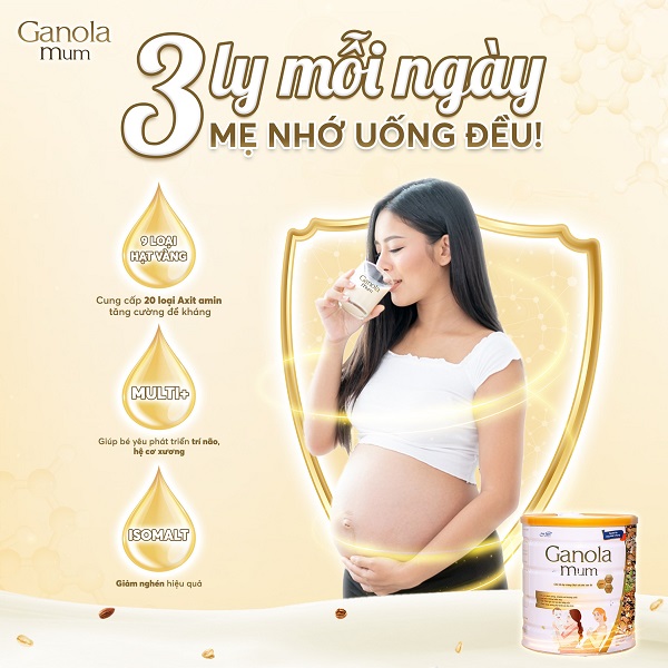 Sữa Ganola Mum cho mẹ mang thai