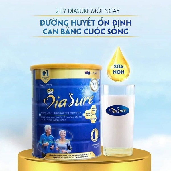 Sữa non Diasure dành cho người tiểu đường