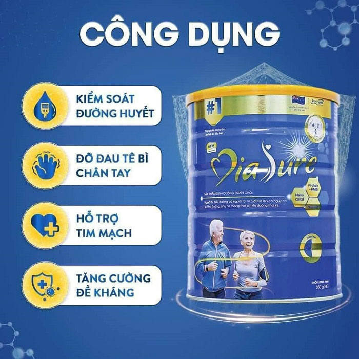 Sữa non Diasure dành cho người tiểu đường