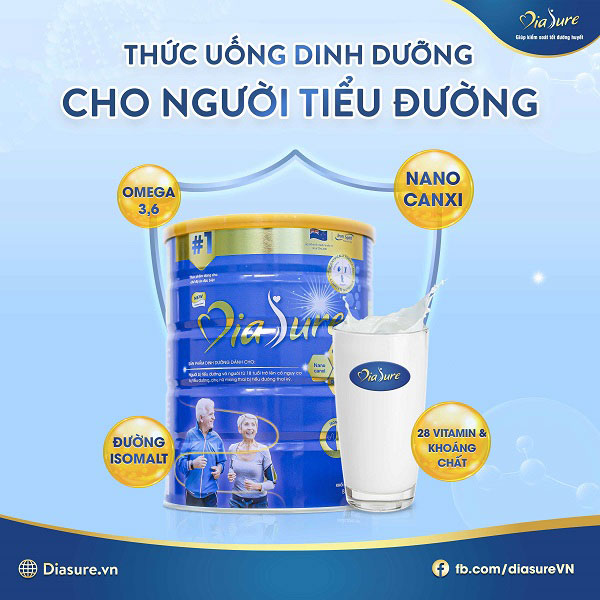 Sữa non Diasure dành cho người tiểu đường