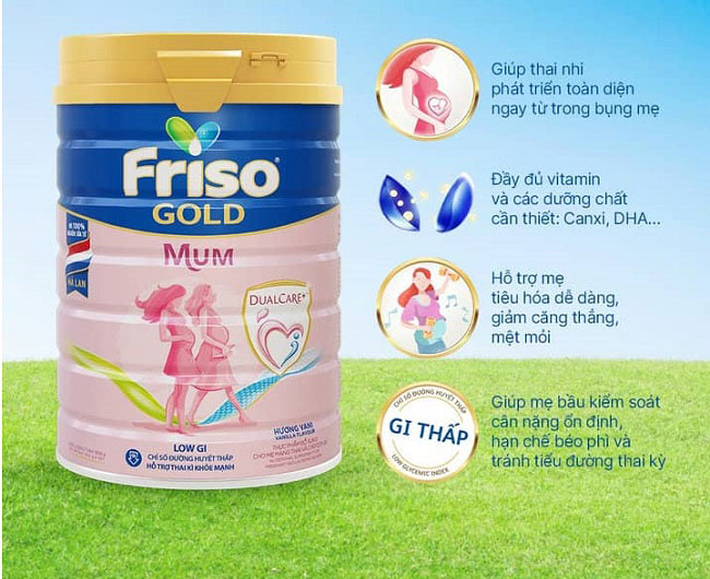 Sữa Frisomum Gold cho mẹ mang thai