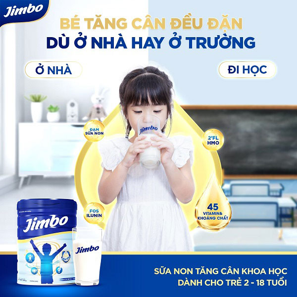 Sữa tăng cân Jimpo cjo trẻ em