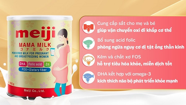 Sữa Meiji Mama mẹ mang thai