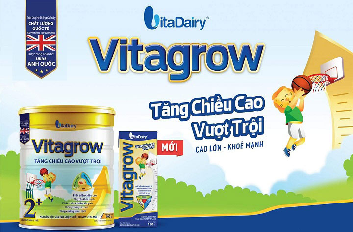 sữa vitagrow tăng chiều cao vượt trội