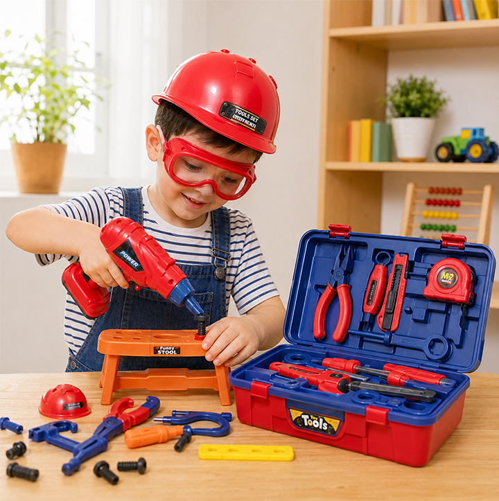 Bộ đồ chơi kỹ sư Tools RX-904C vali 3 trong 1 cho bé từ 3 tuổi