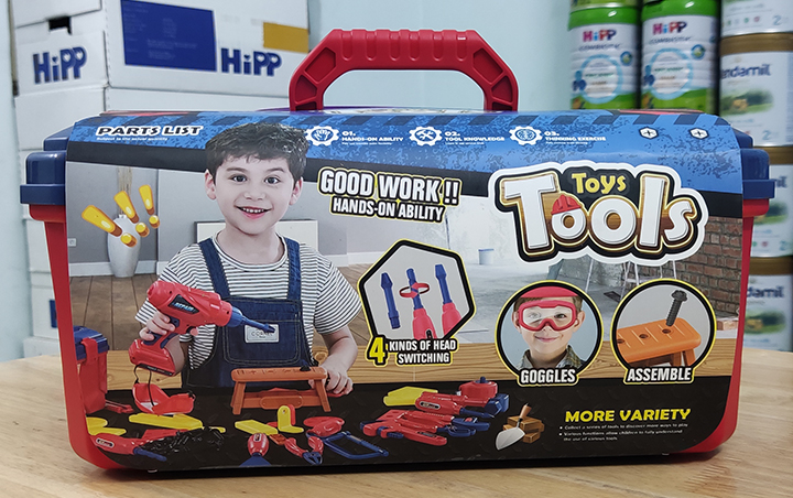Bộ đồ chơi kỹ sư Tools RX-904C vali 3 trong 1 cho bé từ 3 tuổi
