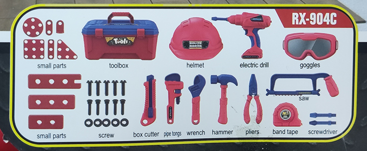 Bộ đồ chơi kỹ sư Tools RX-904C vali 3 trong 1 cho bé từ 3 tuổi