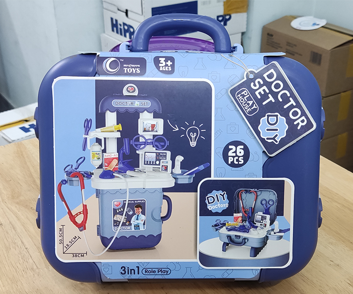 Bộ đồ chơi bác sĩ Doctor Set 26 chi tiết 3 in 1 cho bé từ 3 tuổi