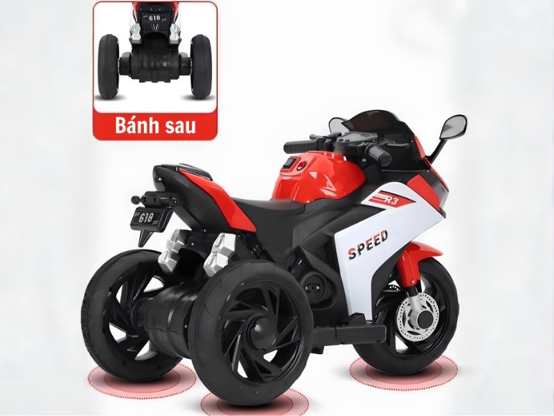 Xe máy điện cho trẻ em, Siêu mô tô phân khối lớn cho bé 2-5 tuổi