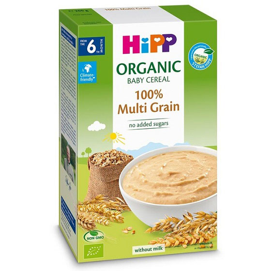 Bột ăn dặm Hipp ngũ cốc organic tổng hợp Multi grain bé từ 6 tháng