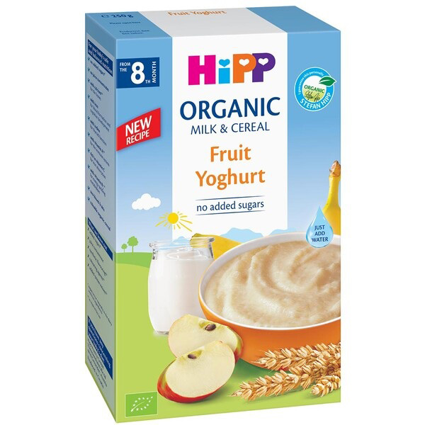 Bột ăn dặm Hipp sữa chua hoa quả nhiệt đới Fruit Yaghurt bé từ 8 tháng