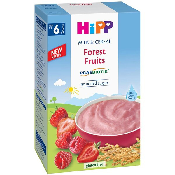 Bột ăn dặm Hipp hoa quả rừng Forest Fruits bé từ 6 tháng