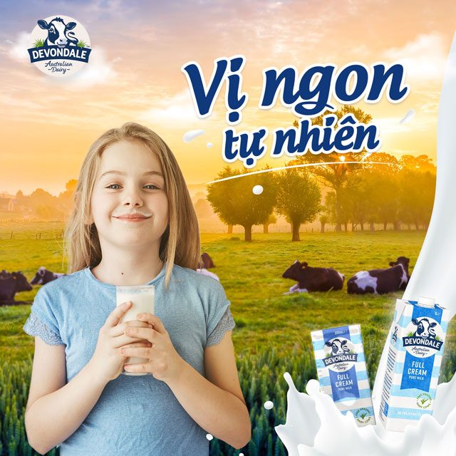Chương trình khuyến mãi sữa tươi nguyên kem Devondale Úc