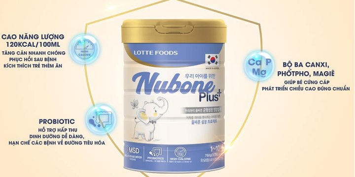 chương trình khuyến mãi sữa Nubone Lotte Foos hàn quốc