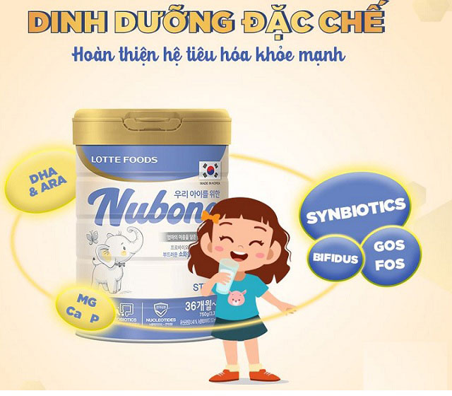 chương trình khuyến mãi sữa Nubone Lotte Foos hàn quốc