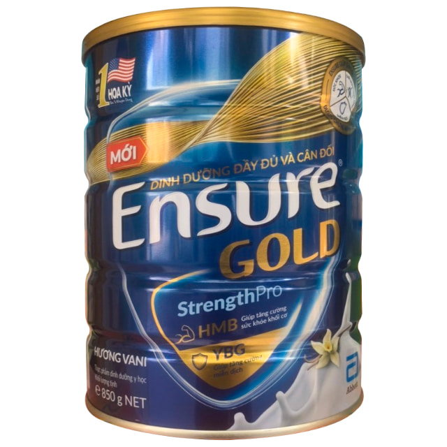 Sữa bột Ensure Gold lon 850g hương vani