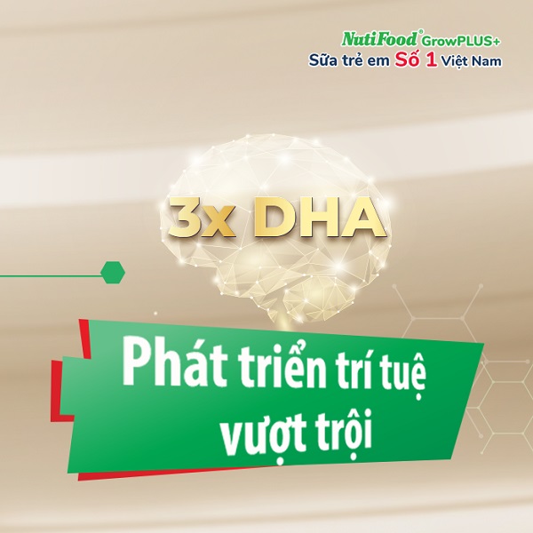 Sữa NutiFood Grow Plus+ Đỏ 1+ lon 1.5kg cho trẻ từ 1-2 tuổi