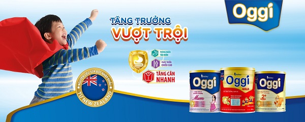 Sữa bột Oggi Gold lon 900g cho trẻ suy dinh dưỡng 1-10 tuổi